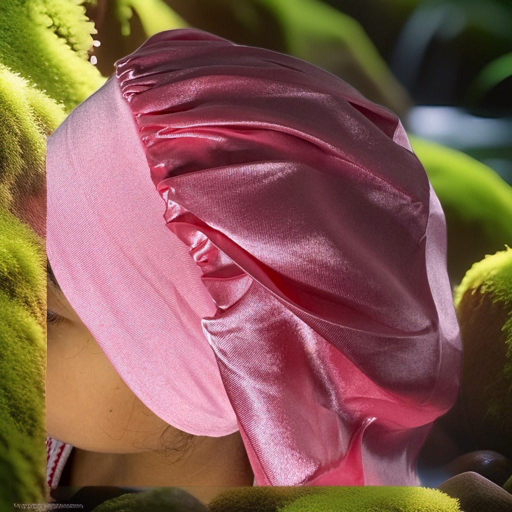 Bonnet en Satin – Protection Nuit pour Cheveux