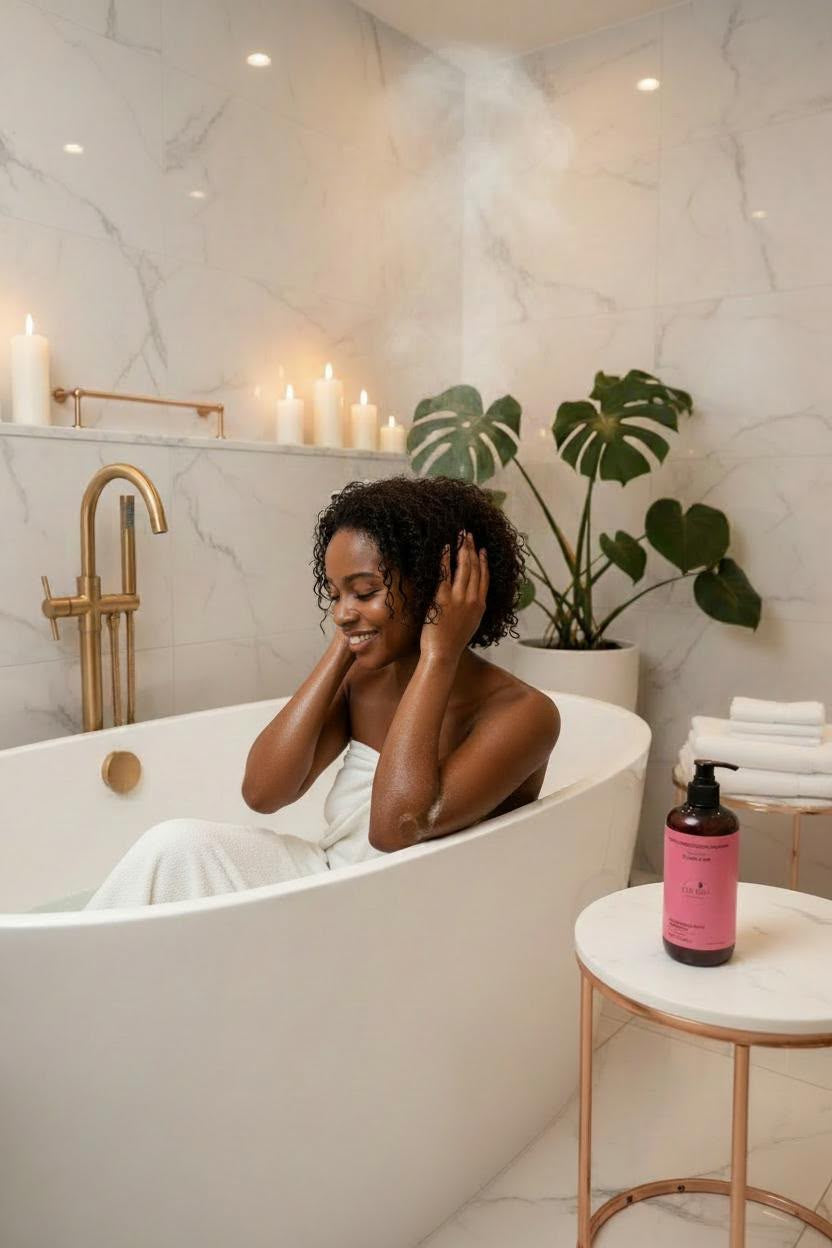 Shampoing Hydratant Doux Sans Sulfates au Karité – 500ml | LOFAKO COSMETICS
