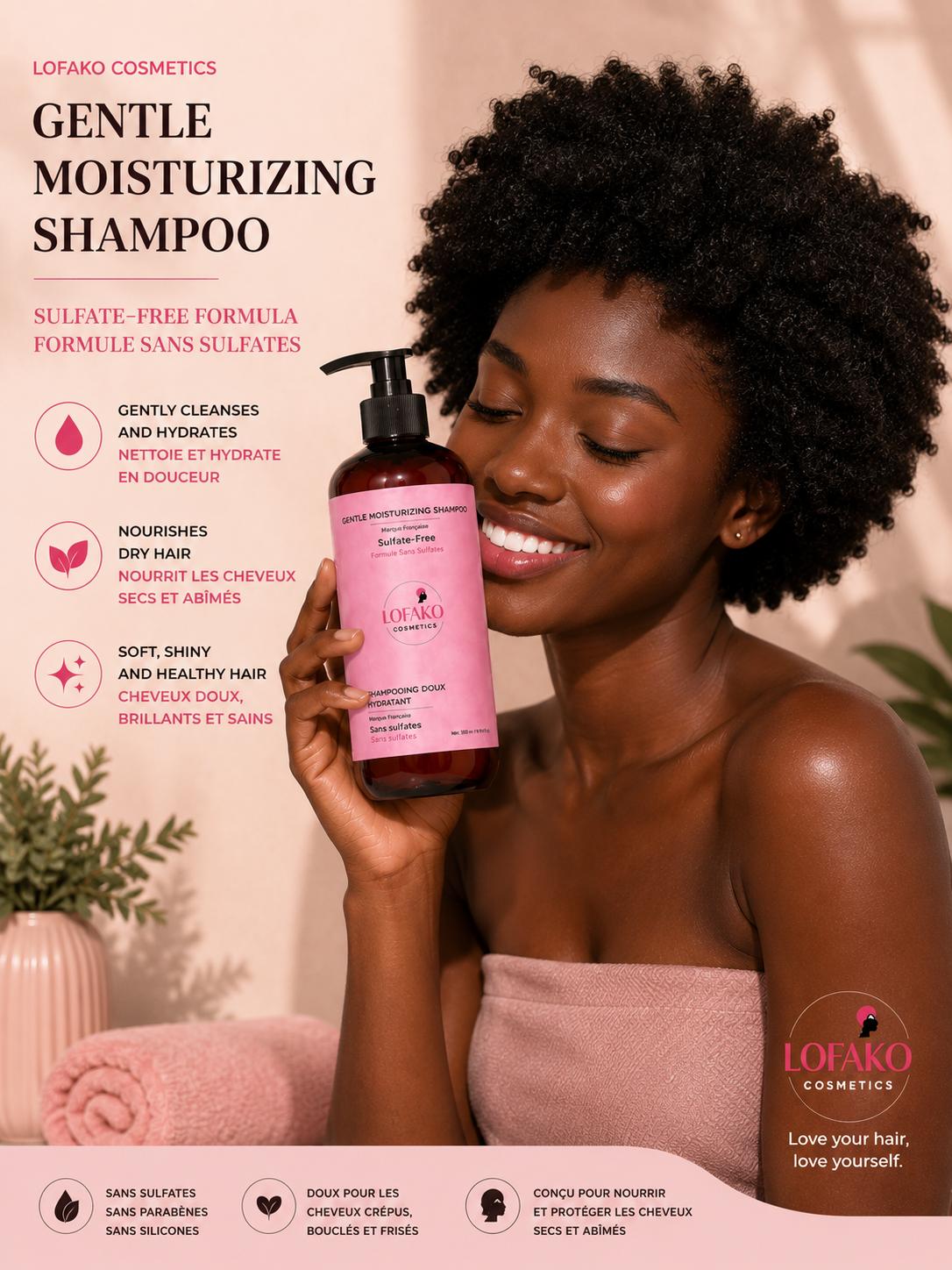 Shampoing Hydratant Doux Sans Sulfates – LOFAKO COSMETICS