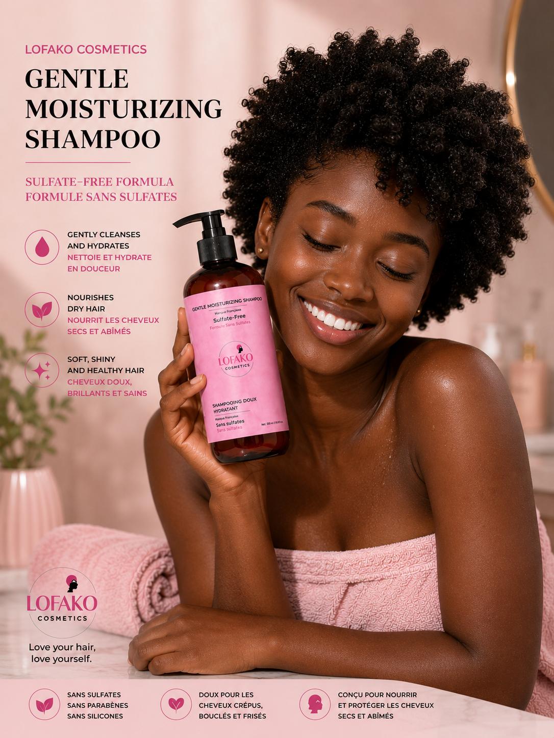 Shampoing Hydratant Doux Sans Sulfates – LOFAKO COSMETICS